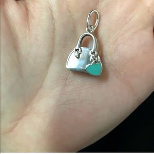 Tiffany & Co Handbag Enamel Charm Sterling Silver